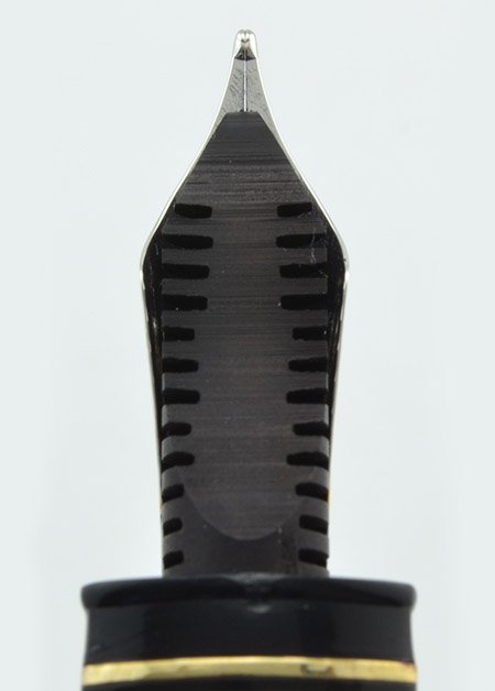 Omas 360 Fountain Pen - Black with Gold Trim, 18K Medium Nib